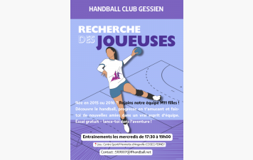 Recrutement M11 ans Filles